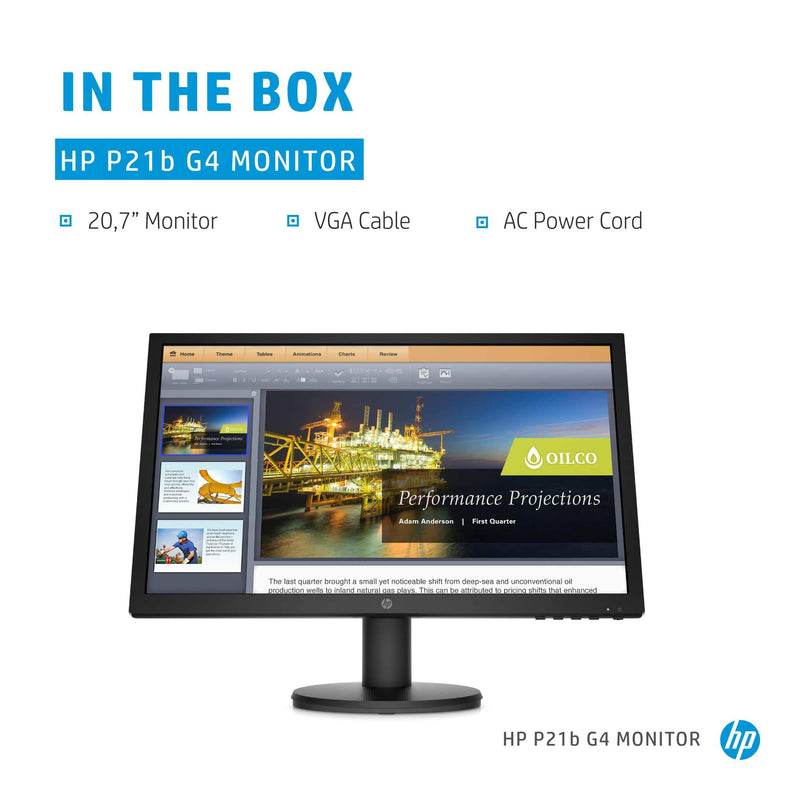 HP P-Series P21b G4 52.6 cm (20.7") 1920 x 1080 pixels Full HD LED Black
