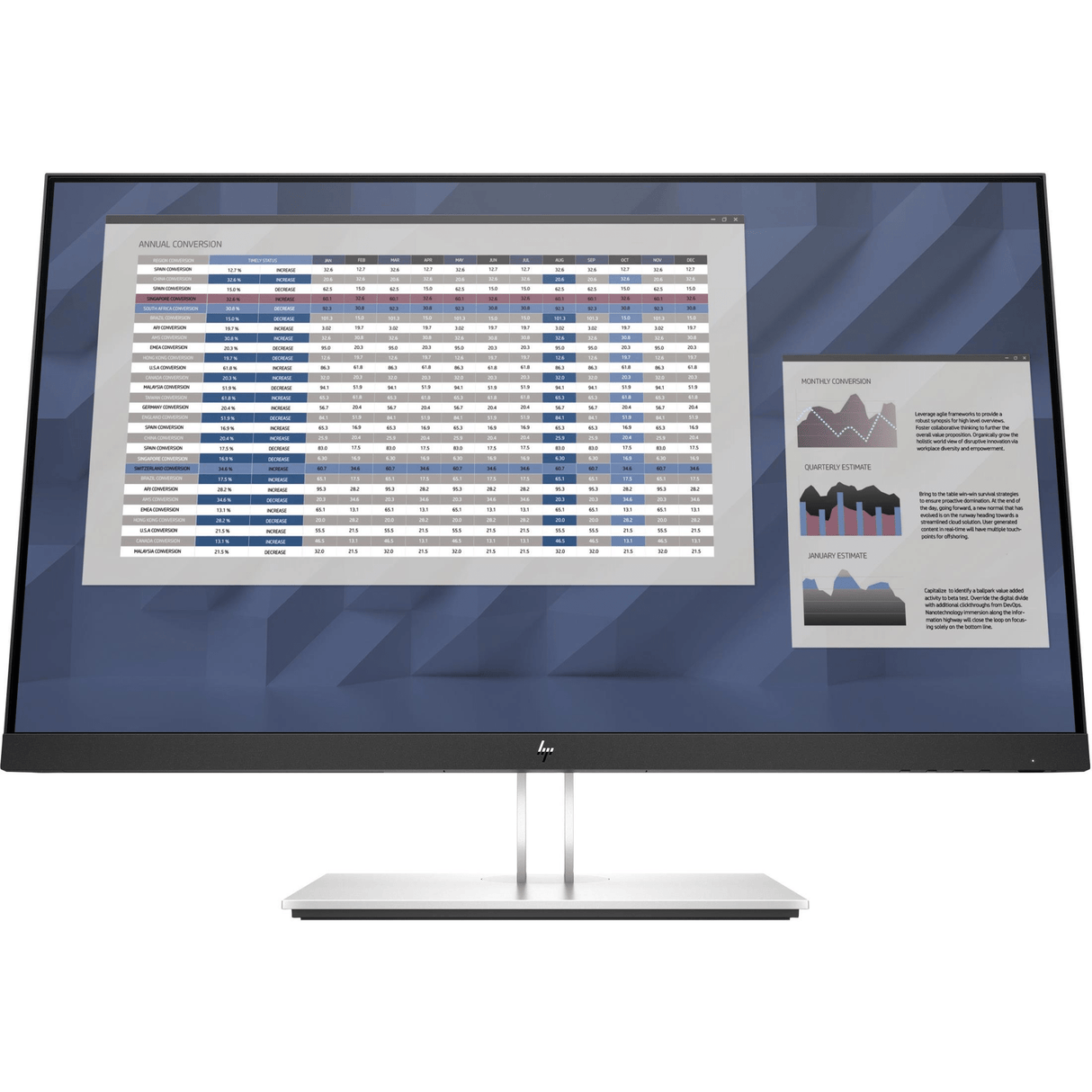 HP E-Series E27 G4 68.6 cm (27") 1920 x 1080 pixels Full HD LED Black