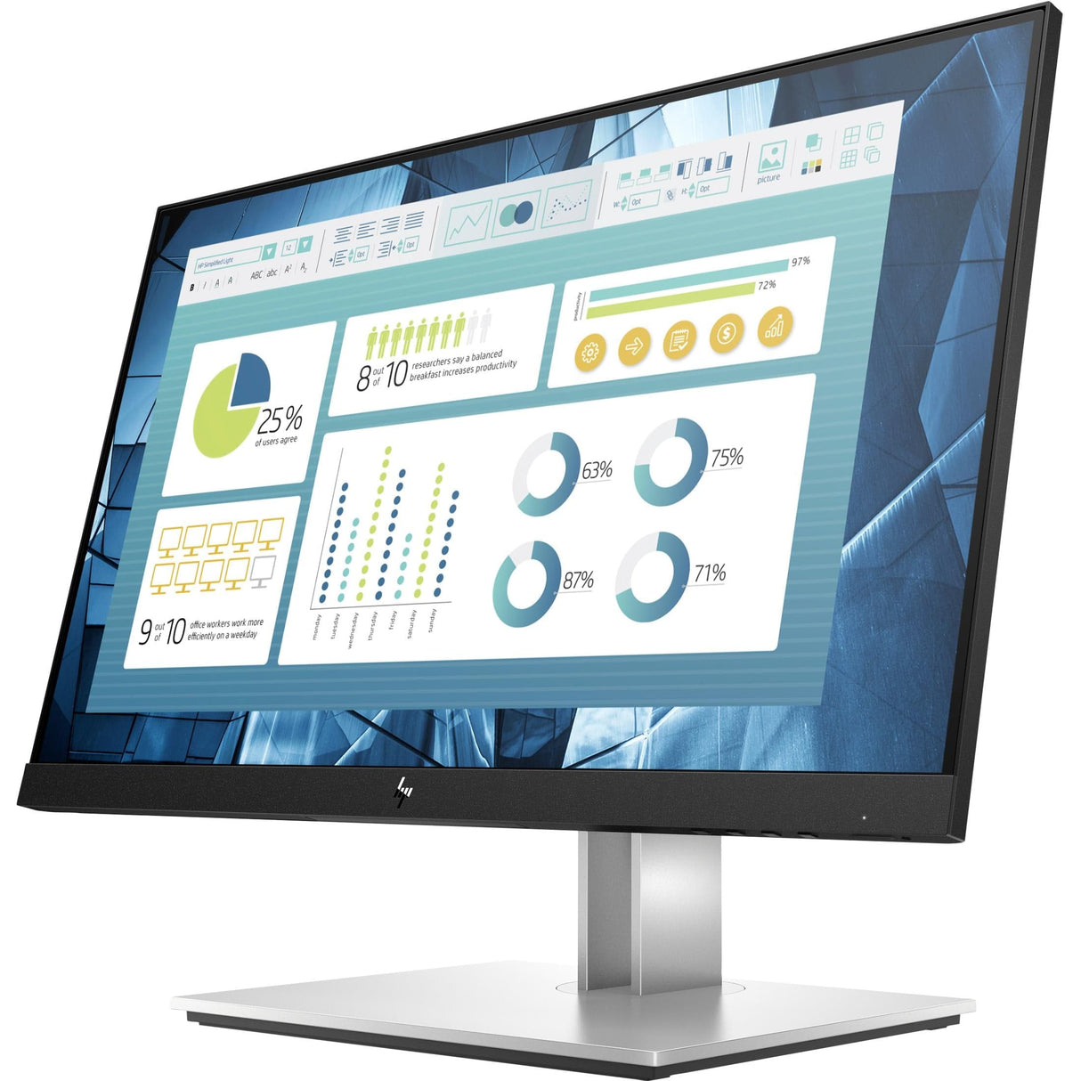HP E Series E22 G4 21.5-inch 1920 x 1080p FHD 16:9 60Hz 5ms LCD Monitor 9VH72AA