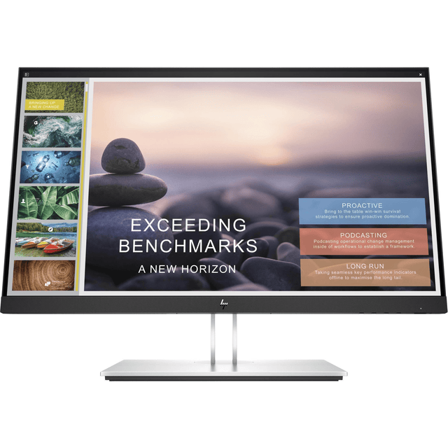HP E-Series E24t G4 60.5 cm (23.8") 1920 x 1080 pixels Full HD LCD Black, Silver