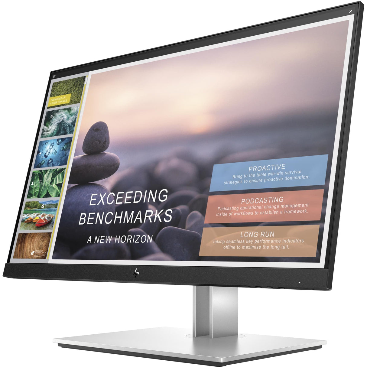 HP E-Series E24t G4 60.5 cm (23.8") 1920 x 1080 pixels Full HD LCD Black, Silver