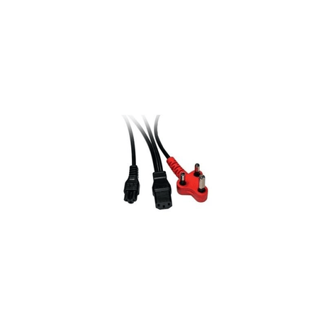 Mecer 1.8m Dedicated 1x IEC 1x Clover Power Cable A003M-2W I+C