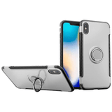 Tuff-Luv Dual Armour Layered Case and magnetic Stand for iPhone XS Max Silver A1_221