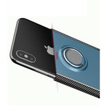 Tuff-Luv Dual Armour Layered Case and magnetic Stand for iPhone XS Max Silver A1_221