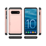 Tuff-Luv Dual Layer Armour Credit Card Case for Galaxy S10 Plus Rose Gold A10_166