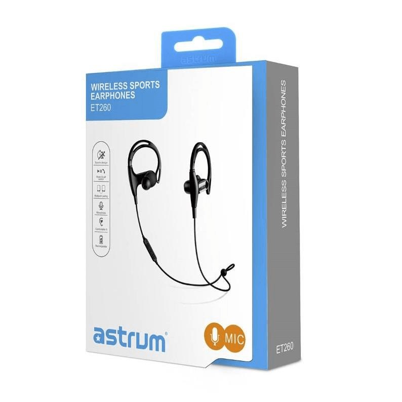 Astrum ET260 Earphone BT4.1 Sports with Ear Clip A10526-B