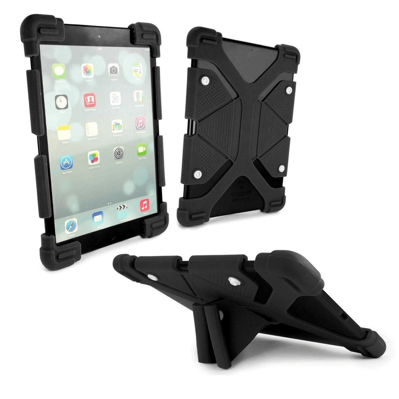 Tuff-Luv Rugged Universal Silicone Case and Stand for 9"- 12" Tablets Black A12_41