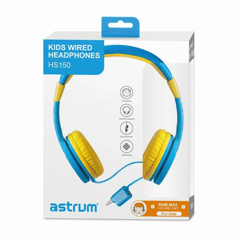 Astrum HS150 Kids Safe Wired Headset Star with Blue A12015-C
