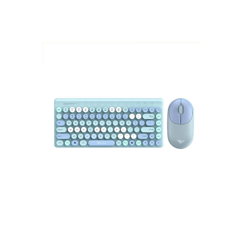 Alcatroz JellyBean A3000 Wireless Rechargeable Bluetooth Keyboard and Mouse Combo Aqua A3000AQUA