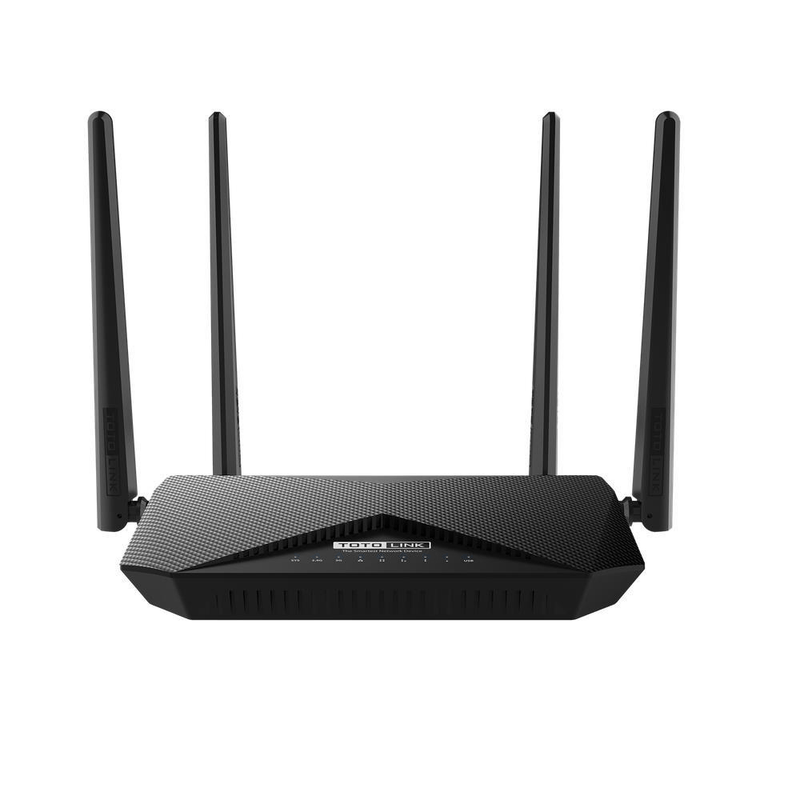 Totolink A3002RU-V2 Wi-Fi 5 Wireless Router - Dual-band 2.4GHz and 5GHz Gigabit Ethernet Black A3002RUV2.0