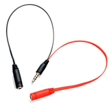 Astrum AS004 Male to 2 x Female Aux 3.5mm Splitter Cable A30834-B