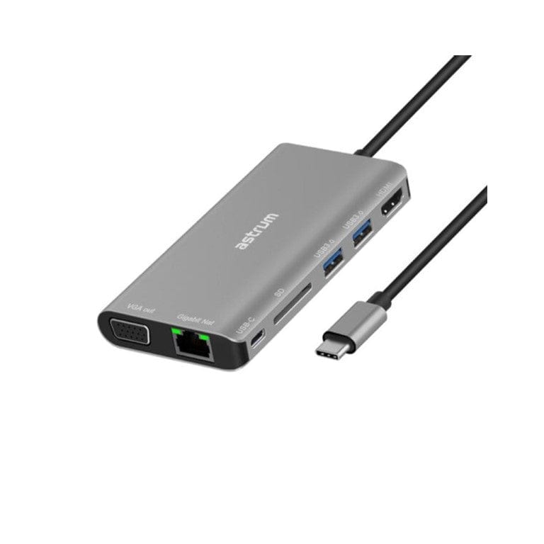 Astrum DA080 8-in-1 USB-C Universal Docking Station Adapter A38008-B