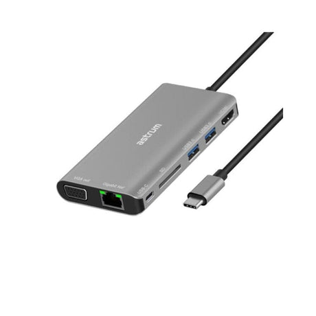 Astrum DA080 8-in-1 USB-C Universal Docking Station Adapter A38008-B