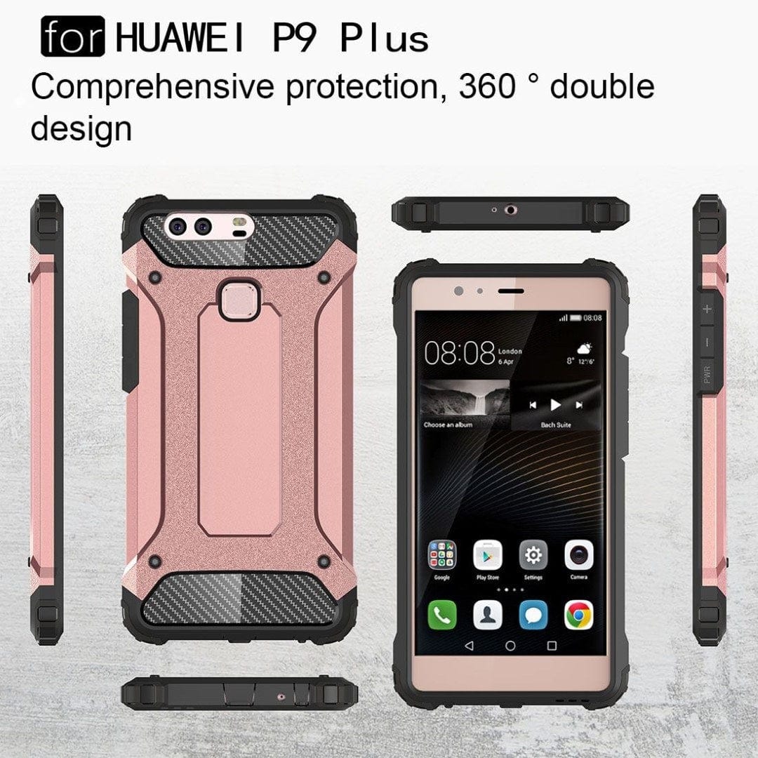 Tuff-Luv Tough Armour Layered Case for Huawei P9 Plus Rose Gold A4_61