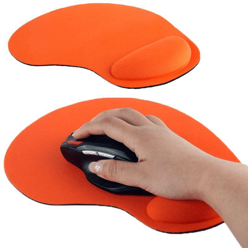 Tuff-Luv Ultra Slim Cloth Mouse Pad with Wrist Foam Pad Orange A4_71