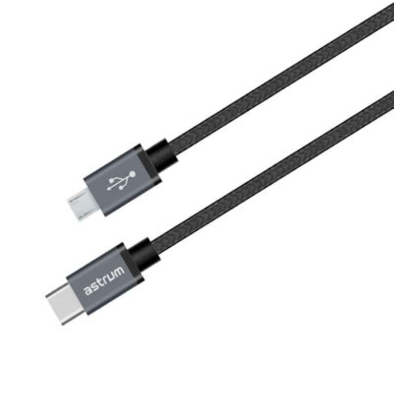 Astrum UT590 USB Micro to USB-C Charge and Sync Cable A53059-B