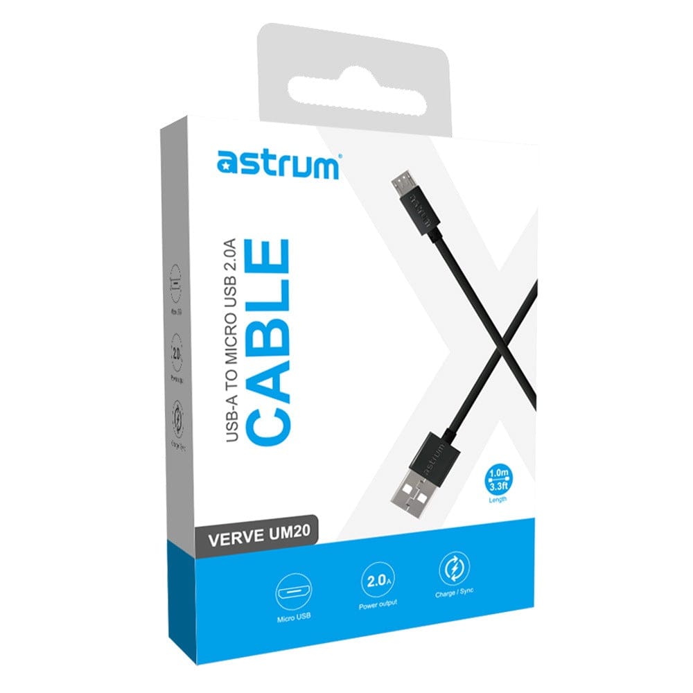 Astrum Verve UM20 1m USB-A to Micro USB Cable A53102PB