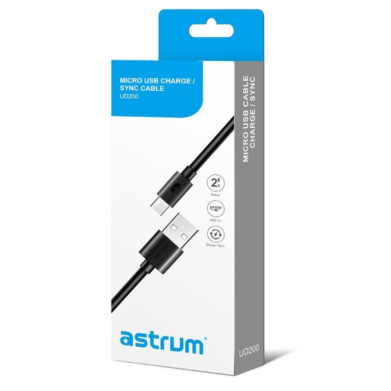 Astrum UD200 Micro USB Charge Sync Cable 1.2m A53120-B