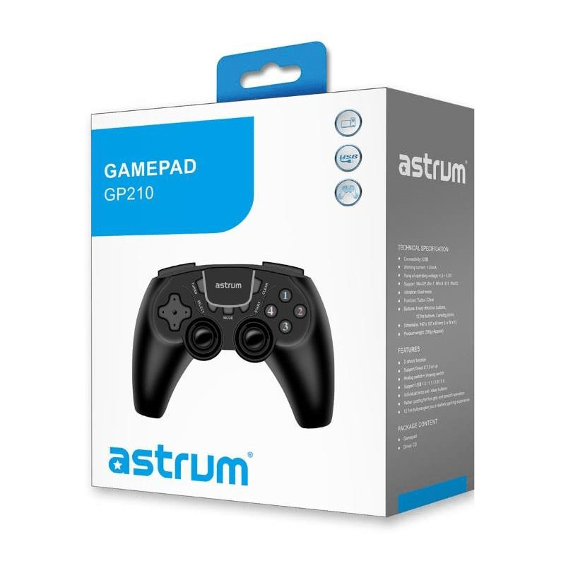 Astrum GP210 USB Vibration Gamepad for PC A71521-B
