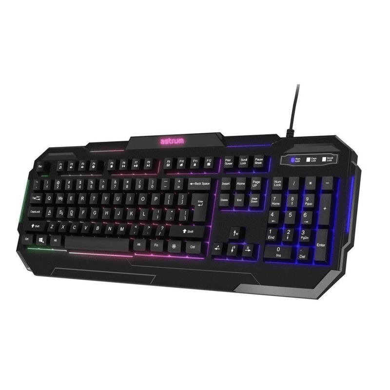 Astrum KG200 Slim Backlit Wired Gaming Keyboard A80720-BE
