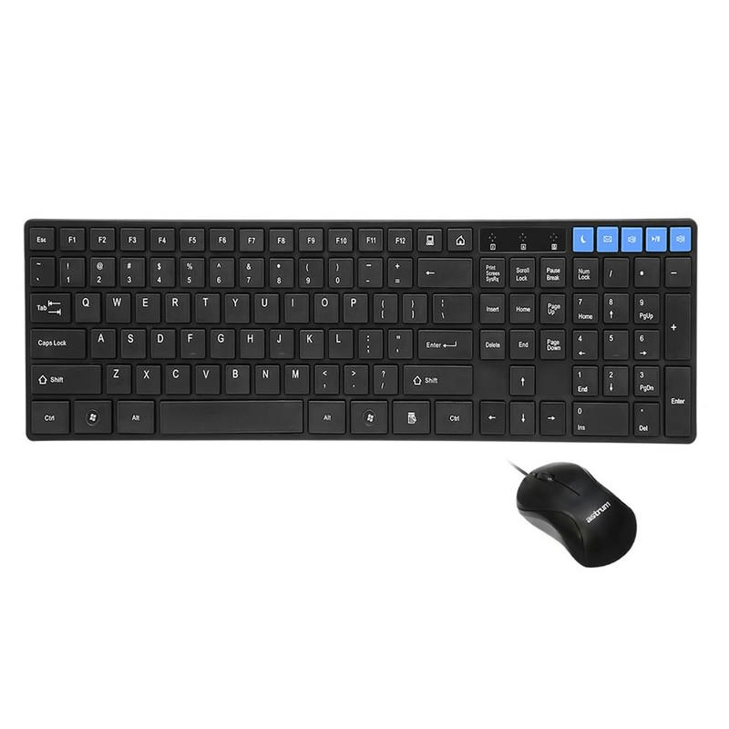 Astrum KC120 Wired Keyboard with Mouse Deskset A81012-B EN