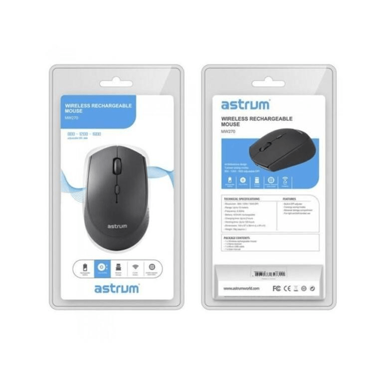 Astrum MW270 3B 2.4Ghz Rechargeable Wireless Mouse A82527 N FirstShop