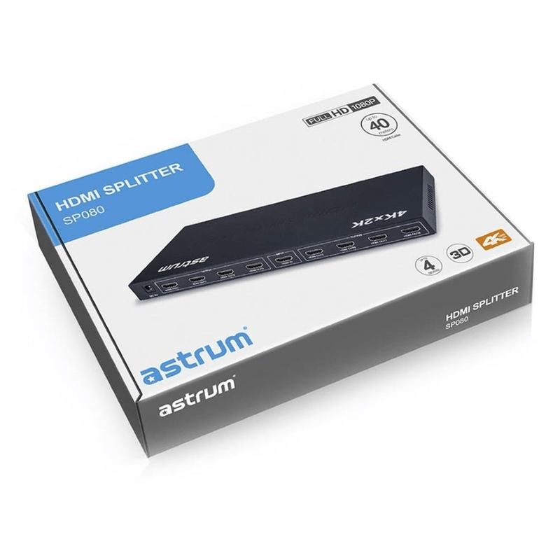 Astrum SP080 8 Port HDMI Splitter 1080 HD A85508-B