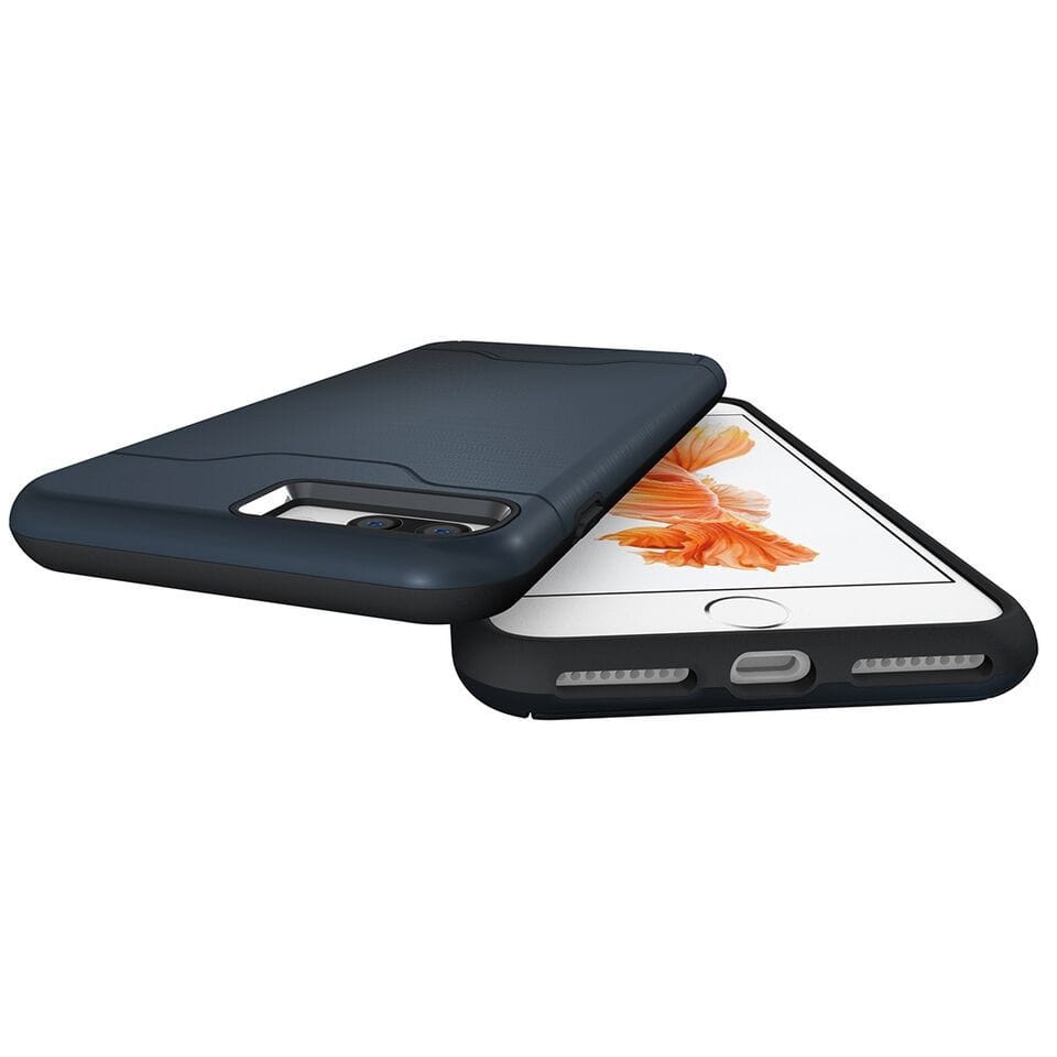 Tuff-Luv Shockproof Dual Layer Armour Case for Apple iPhone  7 Plus /8 Plus Navy Blue A9_79