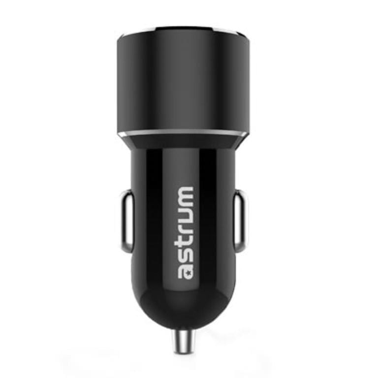 Astrum CC340 Dual USB Car Charger Black A93034-B
