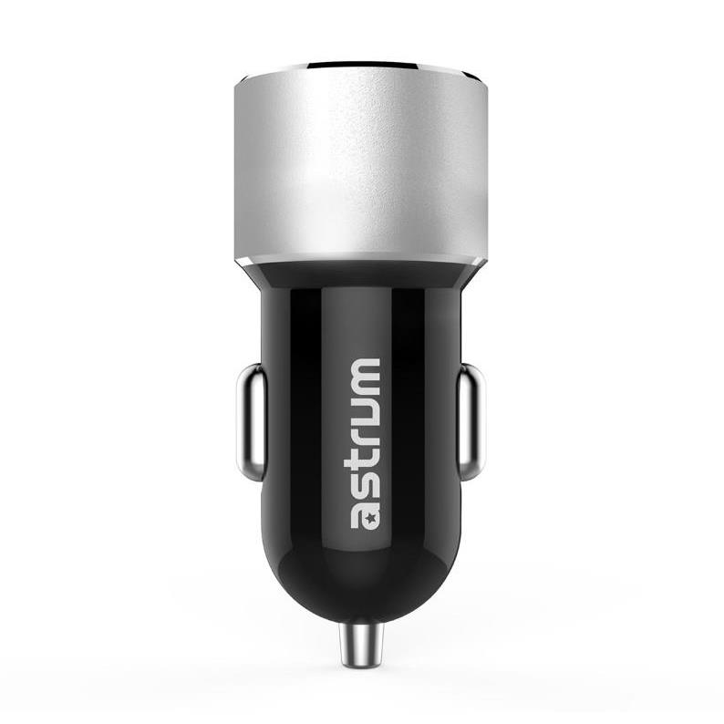 Astrum CC340 Dual USB Car Charger Silver A93034-S