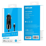 Astrum CC390 8 pin Lightning MFI Car Charger 2.4A Black A93039-B
