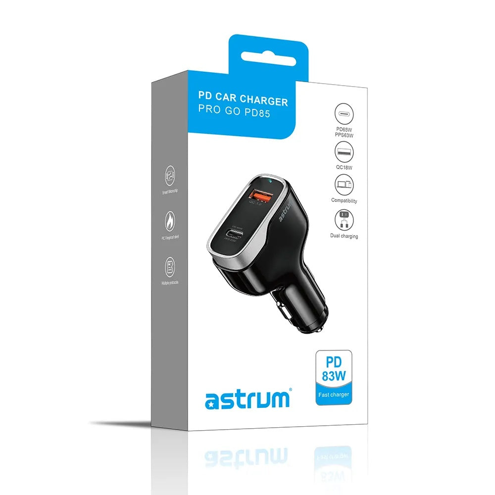 Astrum Pro Go PD65W 18W Dual Car Charger A93185AC