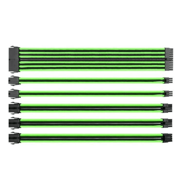 Thermaltake TtMod Sleeve Cable Green/Black 0.3m AC-034-CN1NAN-A1