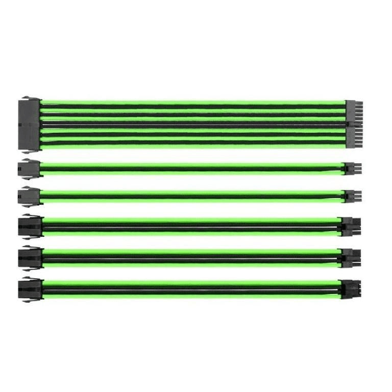 Thermaltake TtMod Sleeve Cable Green/Black 0.3m AC-034-CN1NAN-A1