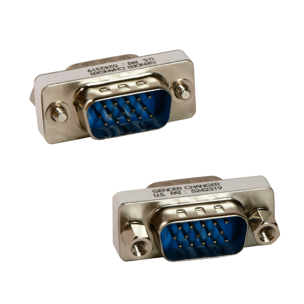 Parrot Male to Male 15-pin VGA Adapter Connect two Female VGA Cables AD2003