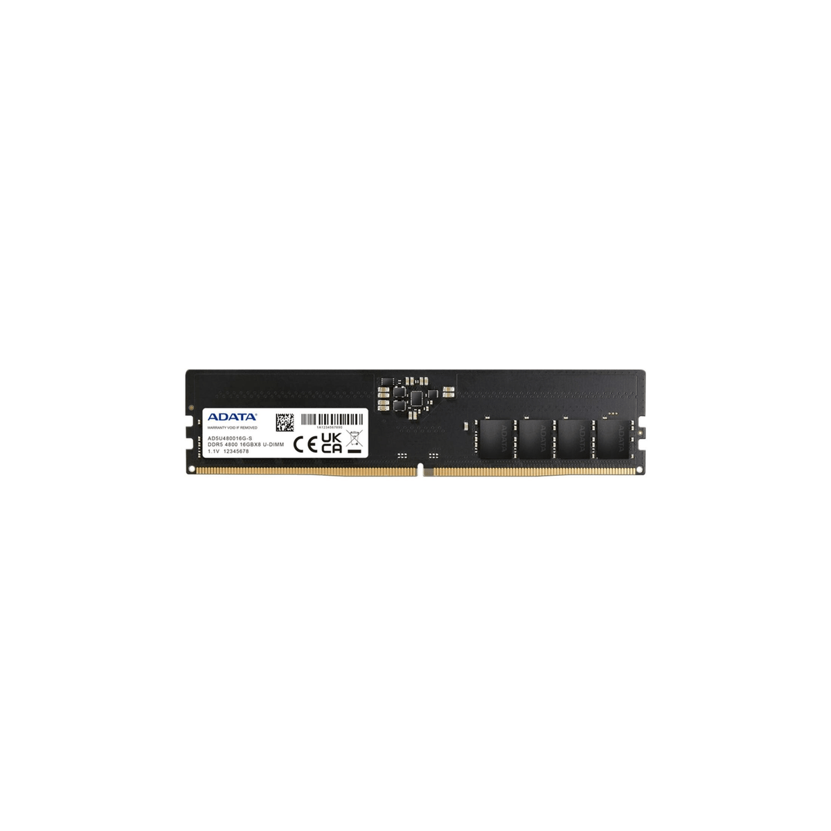 ADATA Premier 16GB DDR5 4800MHz DIMM Memory Module AD5U480016G-S ADATA Premier 16GB DDR5 4800MHz DIMM Memory Module AD5U480016G-S