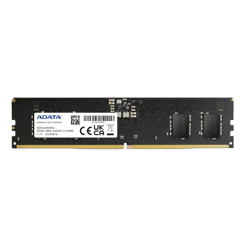 ADATA AD5U48008G-B ECC Memory Module 8GB DDR5 4800MHz