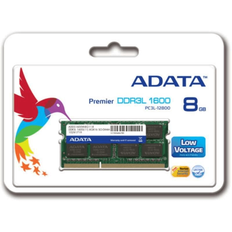 ADATA ADDS1600W8G11-S Memory Module 8GB 1 x 8GB DDR3L 1600MHz