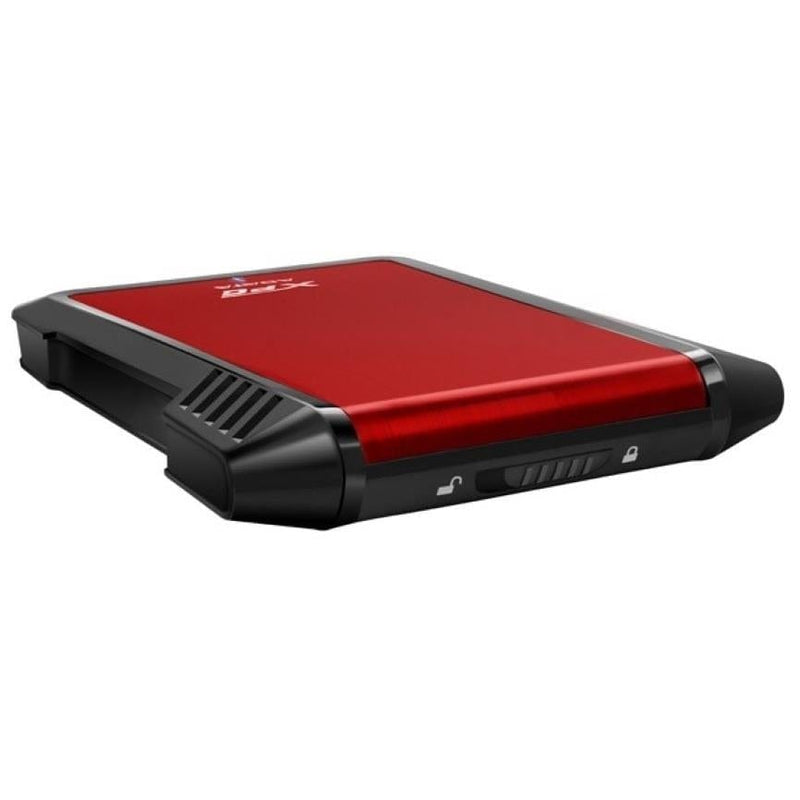 ADATA EX500 2.5-inch HDD/SSD Enclosure Black and Red AEX500U3-CRD