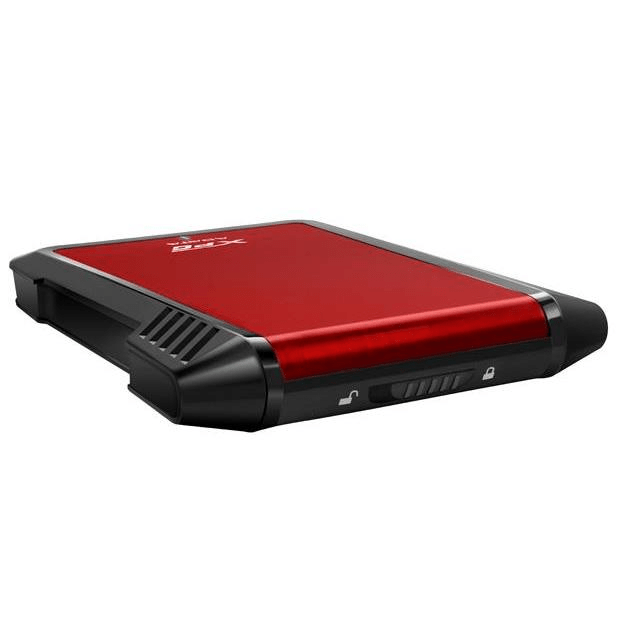 ADATA EX500 HDD/SSD Enclosure Black and Red AEX500U3-CRD