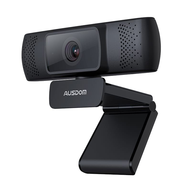 Ausdom AF640 Full HD 1080p Black Desktop Webcam