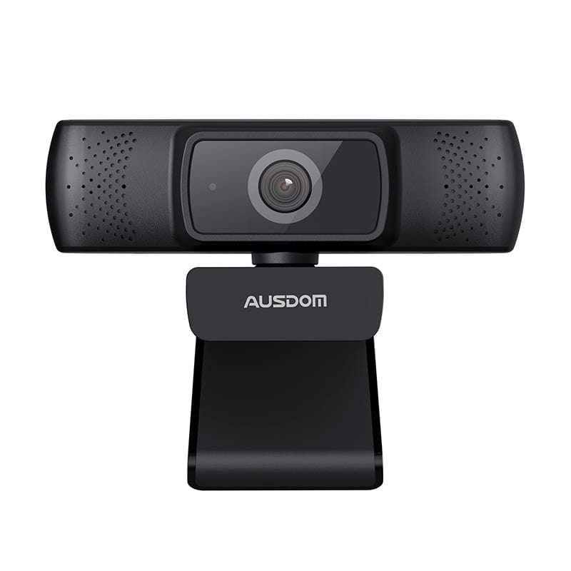 Ausdom AF640 Full HD 1080p Black Desktop Webcam