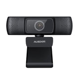 Ausdom AF640 Full HD 1080p Black Desktop Webcam