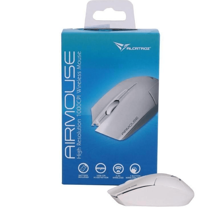 Alcatroz Airmouse Wireless Mouse White AIRMOUSEW