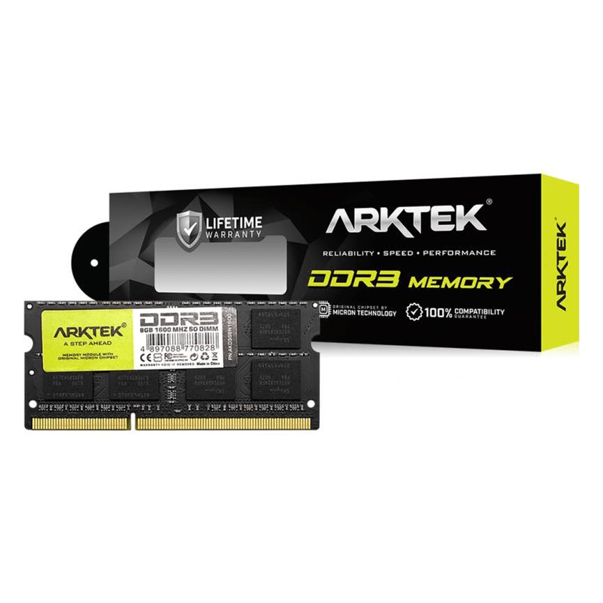 Arktek AKD3S8N1600 SO-DIMM Memory Module 8GB DDR3 1600MHz – FirstShop