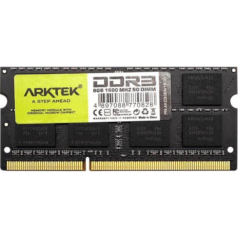 Arktek AKD3S8N1600 SO-DIMM Memory Module 8GB DDR3 1600MHz – FirstShop