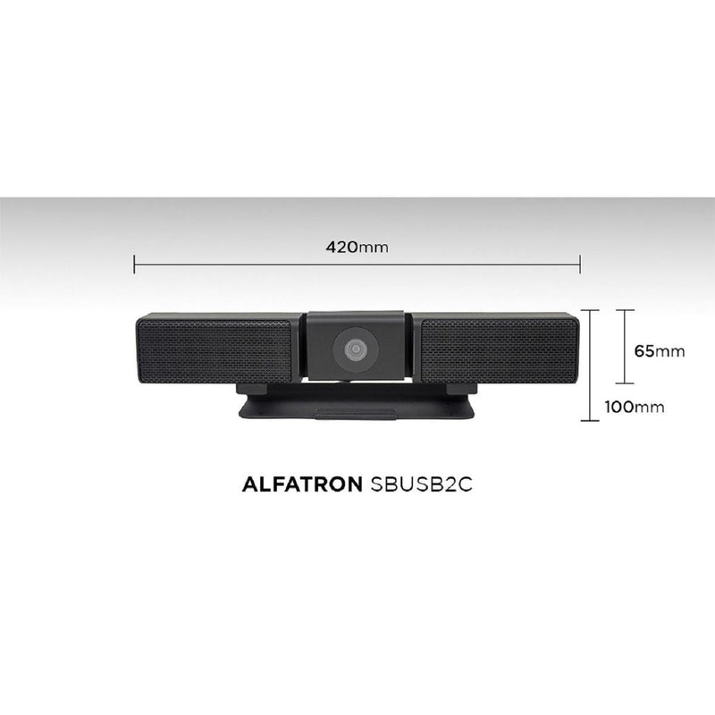 Alfatron ALF-SBUSB2C Video Bar for Video Conferencing and Gaming