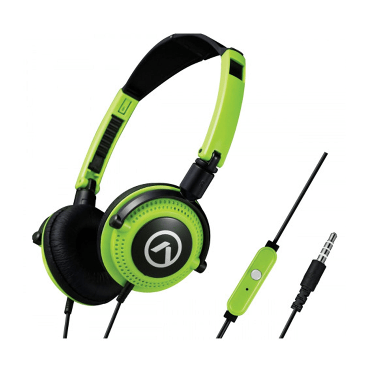 Amplify Symphony Series AUX Headphones - Black/Green AM2005-BKG
