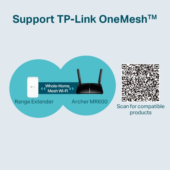 TP-Link 4G+ Cat6 AC1200 Wireless Dual Band Gigabit Router ARCHER MR600