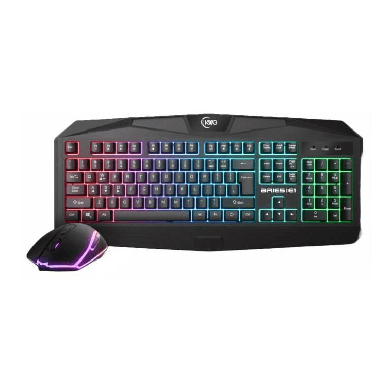 KWG Aries E1 2-in-1 Wired Gaming Keyboard and Mouse Combo ARIESE1